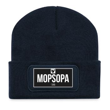 Mopsopa - Recycelte Patch Beanie - French Navy - Vorne