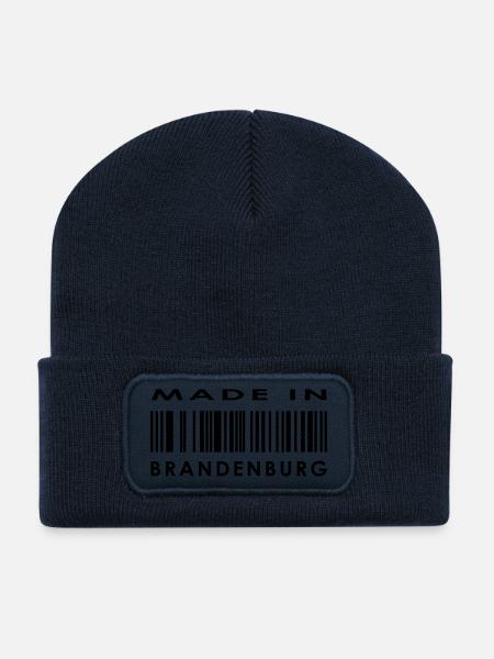 Made in Brandenburg - Recycelte Patch Beanie - French Navy