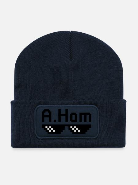 A. Ham - Recycled Patch Beanie - french navy