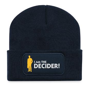 I'm The Decider! - Recycled Patch Beanie - french navy - Front