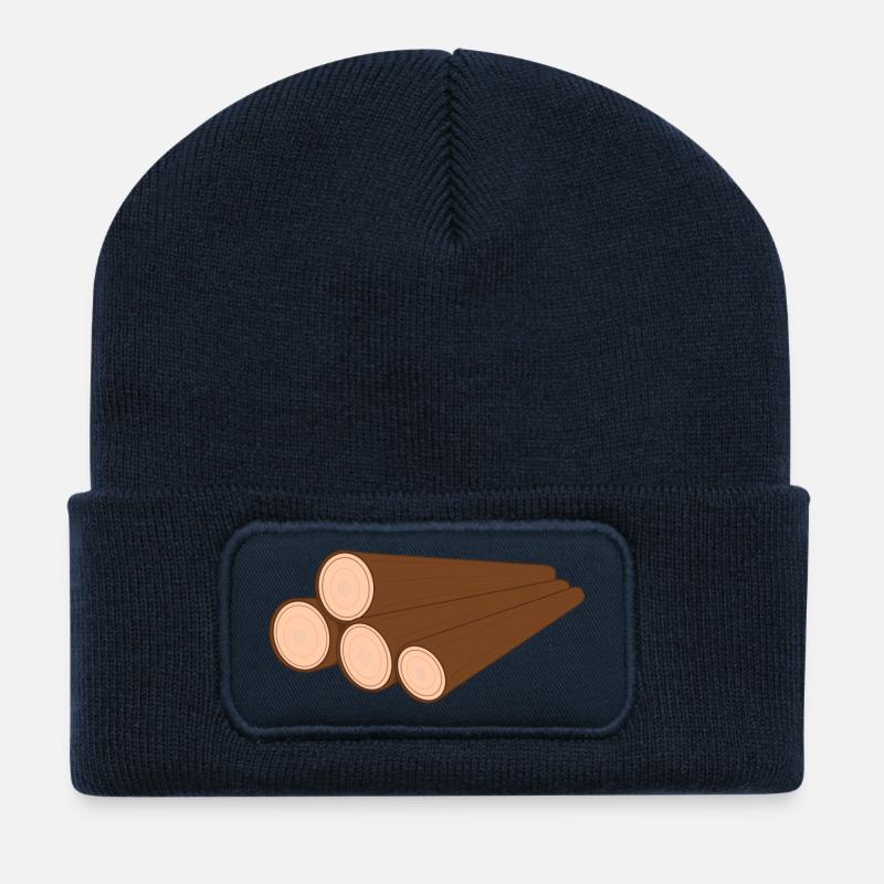 Baumstamm - Recycelte Patch Beanie - French Navy