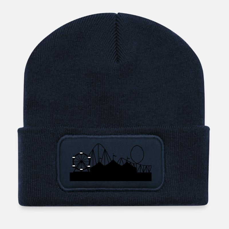 fête foraine - Beanie recyclé à patch - bleu marine