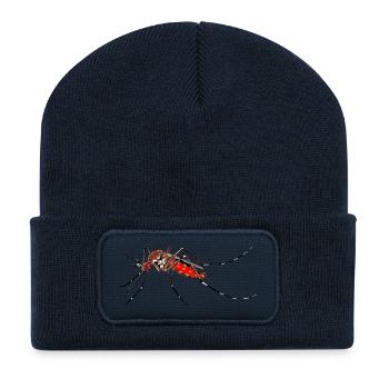 moustique - Beanie recyclé à patch - bleu marine - Devant