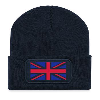 English flag English flag Union Jack - Recycled Patch Beanie - french navy - Front