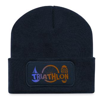 Triathlon Icons - Recycled Patch Beanie - french navy - Front