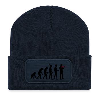 evolution_geiger - Recycelte Patch Beanie - French Navy - Vorne