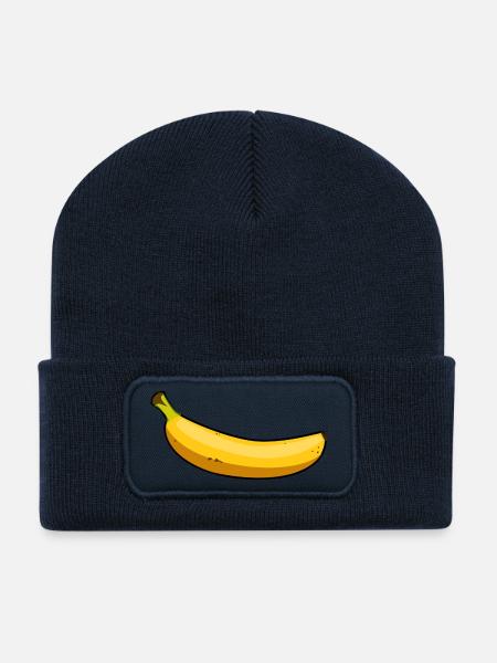 Banane - Recycelte Patch Beanie - French Navy