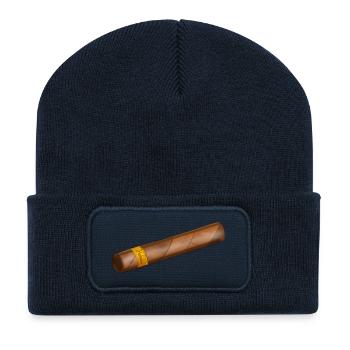 Zigarre - Recycelte Patch Beanie - French Navy - Vorne