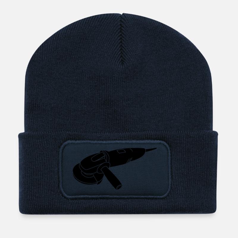 Winkelschleifer - Recycelte Patch Beanie - French Navy
