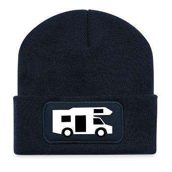 Mobile home / gift - Recycled Patch Beanie - french navy - Front