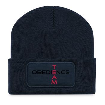 obedienceteam3 - Recycelte Patch Beanie - French Navy - Vorne