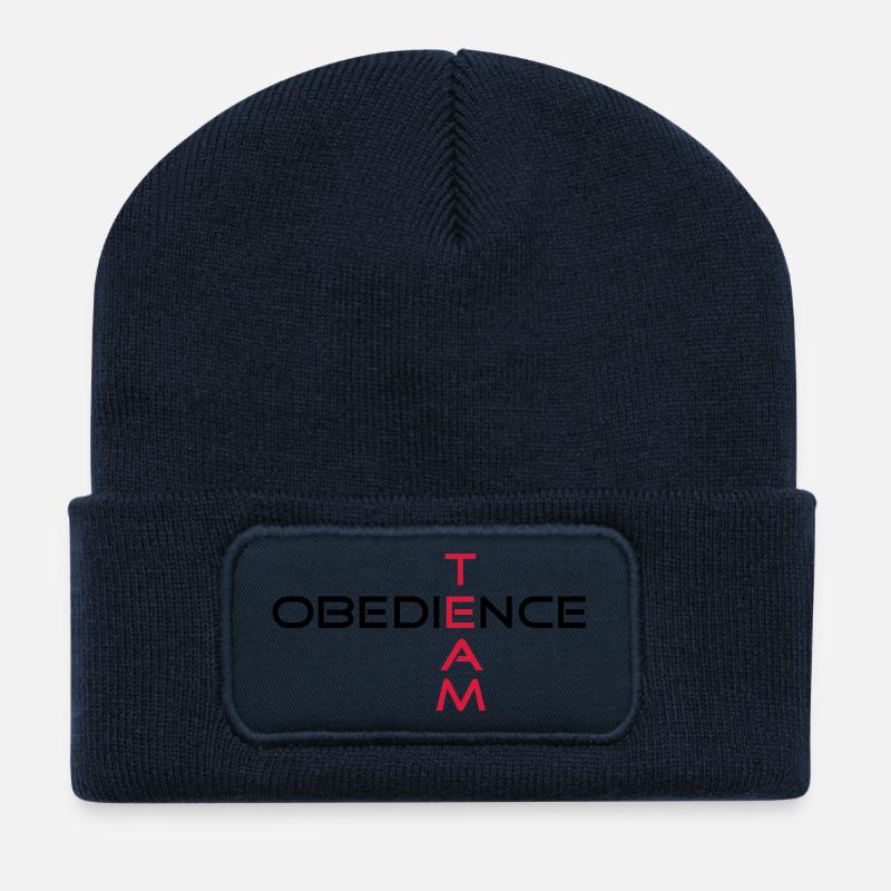obedienceteam3 - Recycelte Patch Beanie - French Navy