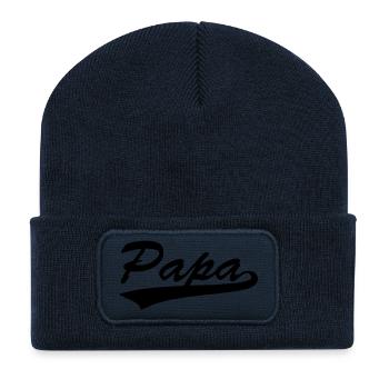 schwanger Schwangerschaft - Recycelte Patch Beanie - French Navy - Vorne