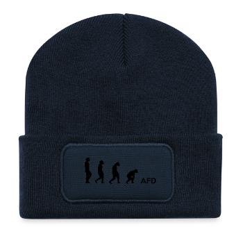 Degeneration bringt AFD - Recycelte Patch Beanie - French Navy - Vorne