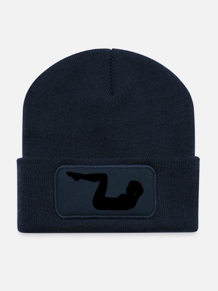 Fitness - Recycelte Patch Beanie - French Navy