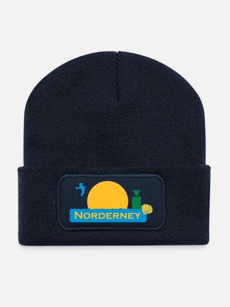 norderney - Recycelte Patch Beanie - French Navy