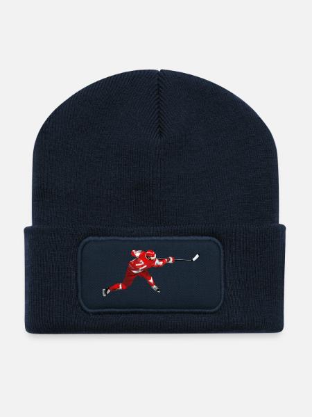 hockey - Beanie recyclé à patch - bleu marine