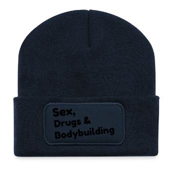 Bodybuilding - Bodybuilder - Sport - Musculation - Recycled Patch Beanie - french navy - Front