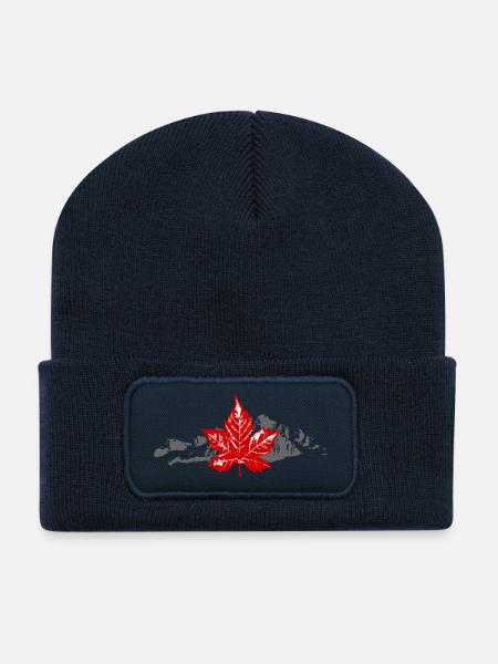 Canada - Maple Leaf & Mountain - Recycelte Patch Beanie - French Navy