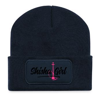 shisha girl - Recycelte Patch Beanie - French Navy - Vorne