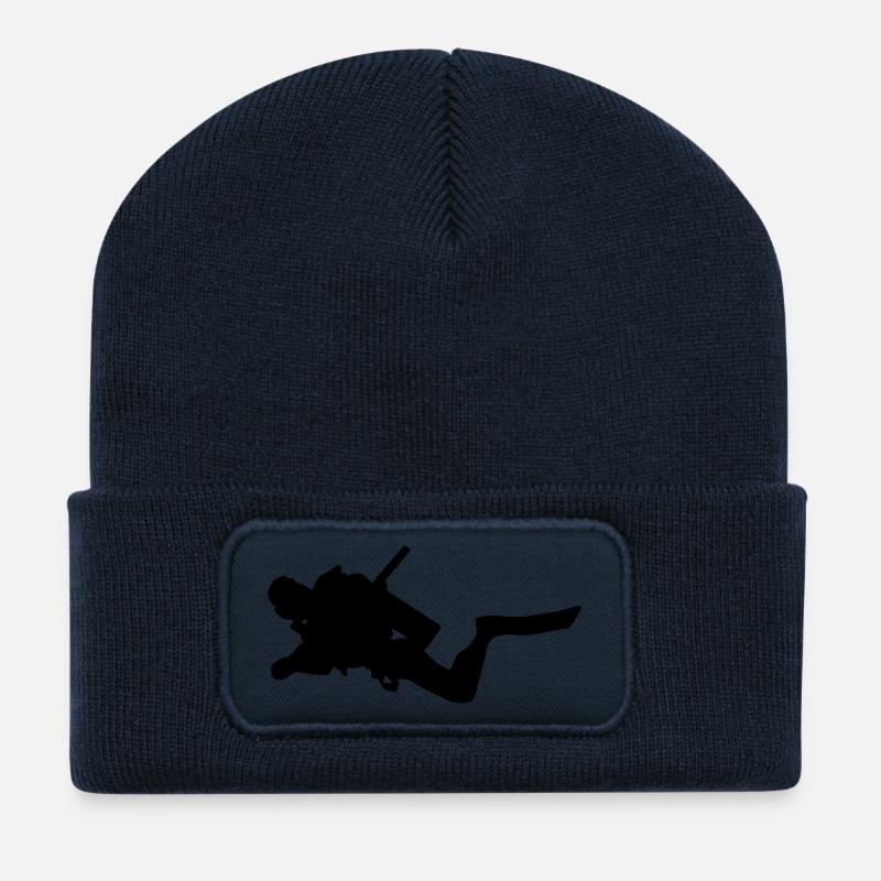Taucher Tauchen - Recycelte Patch Beanie - French Navy
