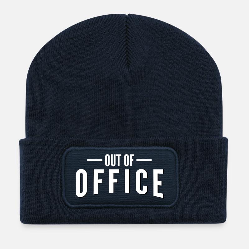 Out of Office - Recycelte Patch Beanie - French Navy