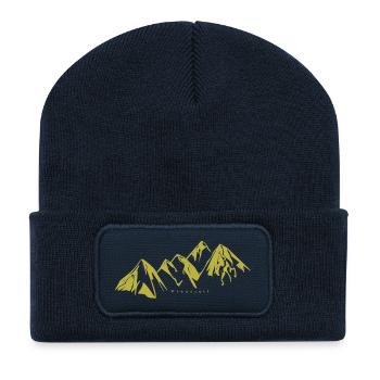 Berge - Recycelte Patch Beanie - French Navy - Vorne