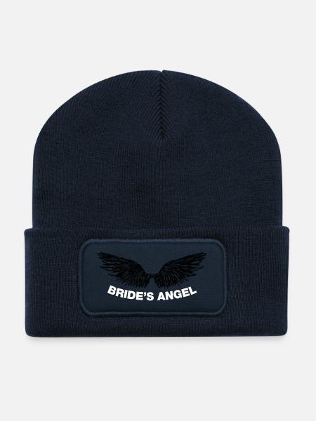 Bride's Angel (Team Bride (JGA)) - Recycled Patch Beanie - french navy