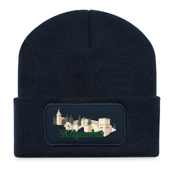 Alhambra - Recycelte Patch Beanie - French Navy - Vorne