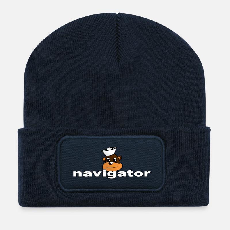 NAVIGATOR - Recycelte Patch Beanie - French Navy