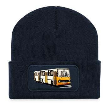 Ikarus Gelenkbus | Schlenki - Recycelte Patch Beanie - French Navy - Vorne