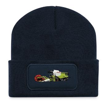 Mähdrescher Claas 630 - Recycelte Patch Beanie - French Navy - Vorne