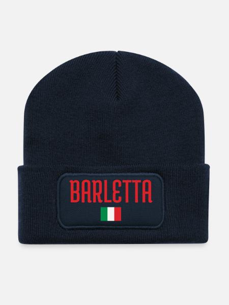 Barletta-Italian Flag Design - Recycled Patch Beanie - french navy