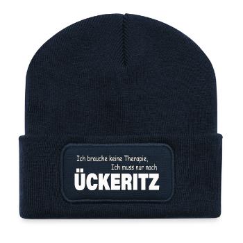 Therapy ÜCKERITZ - Recycled Patch Beanie - french navy - Front