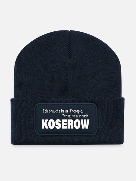 Therapie KOSEROW - Recycelte Patch Beanie - French Navy