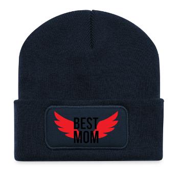 Best Mom - Mother's Day - Recycled Patch Beanie - french navy - Front