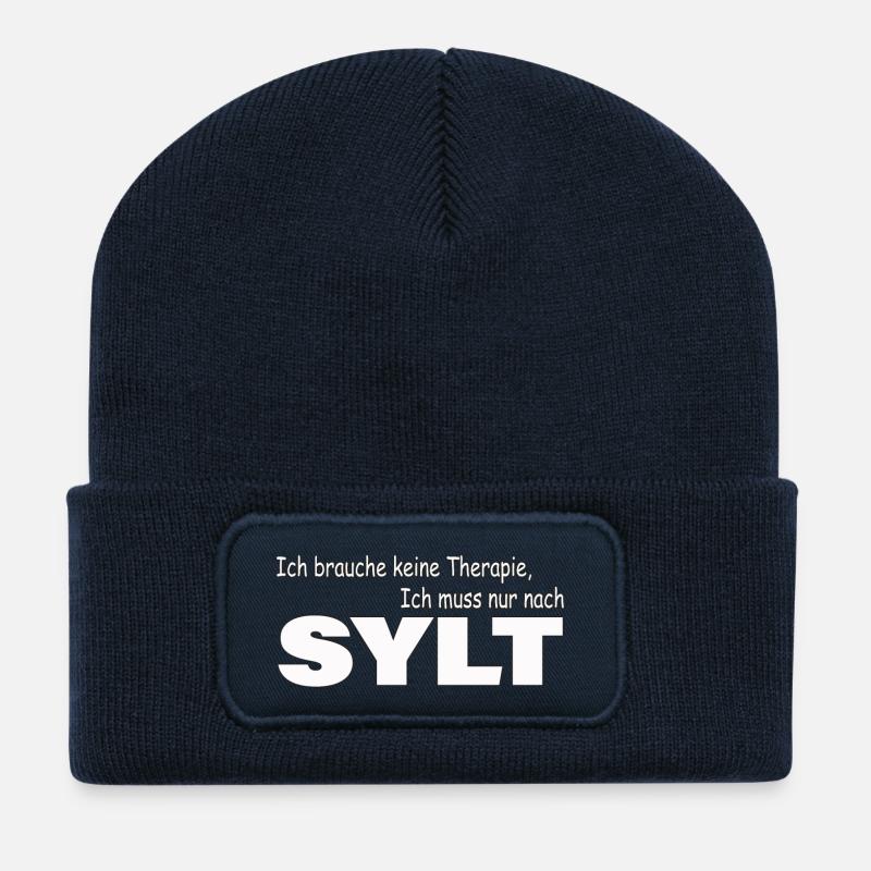 Therapie SYLT - Recycelte Patch Beanie - French Navy