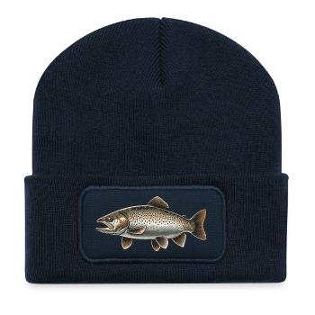 Trout - Recycled Patch Beanie - french navy - Front