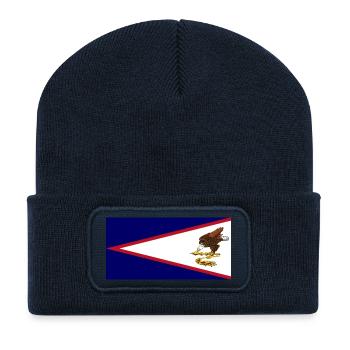 Samoa américaines - Beanie recyclé à patch - bleu marine - Devant
