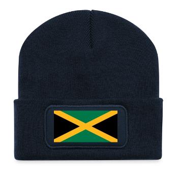 Jamaica - Recycled Patch Beanie - french navy - Front