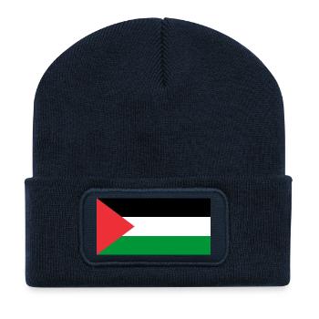 Palestine - Recycled Patch Beanie - french navy - Front