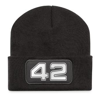 NERDY forever - 42 - Recycled Patch Beanie - dark grey - Front