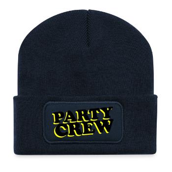 Équipe de fête - Beanie recyclé à patch - bleu marine - Devant