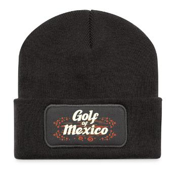 Gulf of Mexico Typography - Recycled Patch Beanie - dark grey - Front