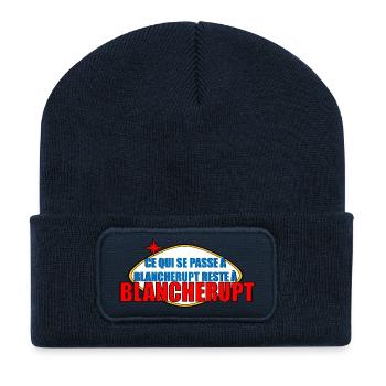 Elsässer Blancherupt - Recycelte Patch Beanie - French Navy - Vorne