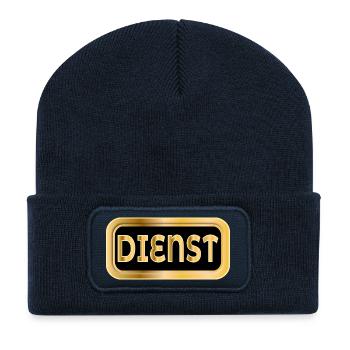DIENST ARBEIT BERUFE KARRIERE - Recycelte Patch Beanie - French Navy - Vorne