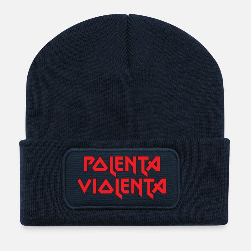 Polenta Violenta - Recycelte Patch Beanie - French Navy