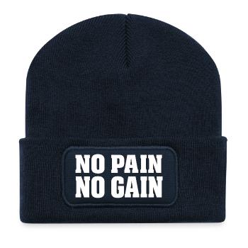 No Pain No Gain – Fitness Life - Recycled Patch Beanie - french navy - Front