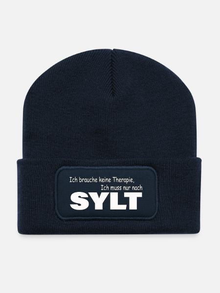 Therapie SYLT - Recycelte Patch Beanie - French Navy