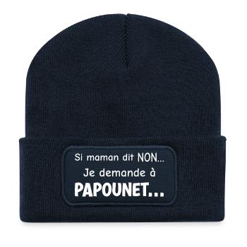 Accomplice daddy - Recycled Patch Beanie - french navy - Front